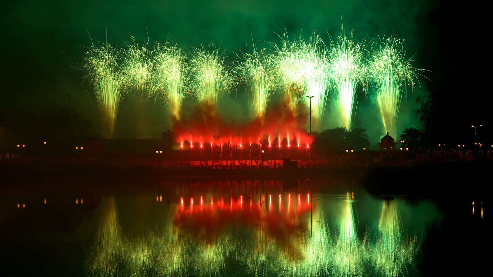 Panzera fireworks display at the 2010 Championship